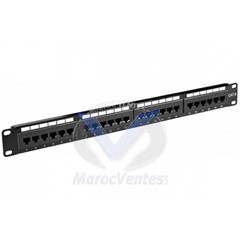 PANNEAU DE BRASSAGE 24 PORTS UTP CAT6A LIN-24P/CAT6